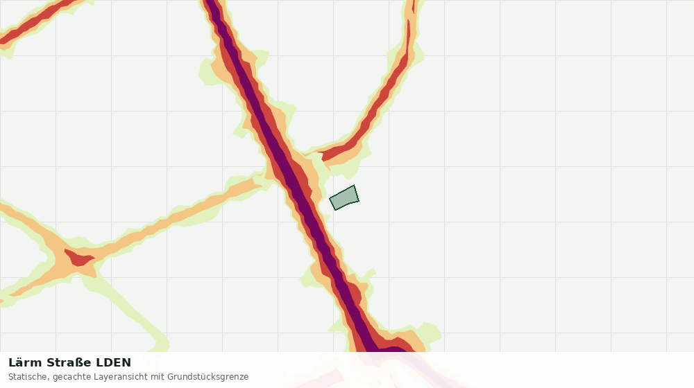 Statische Kartenansicht: Lärm Straße LDEN