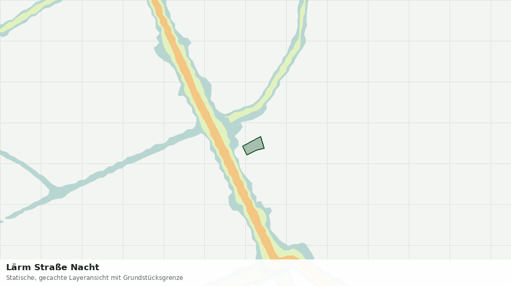 Statische Kartenansicht: Lärm Straße Nacht