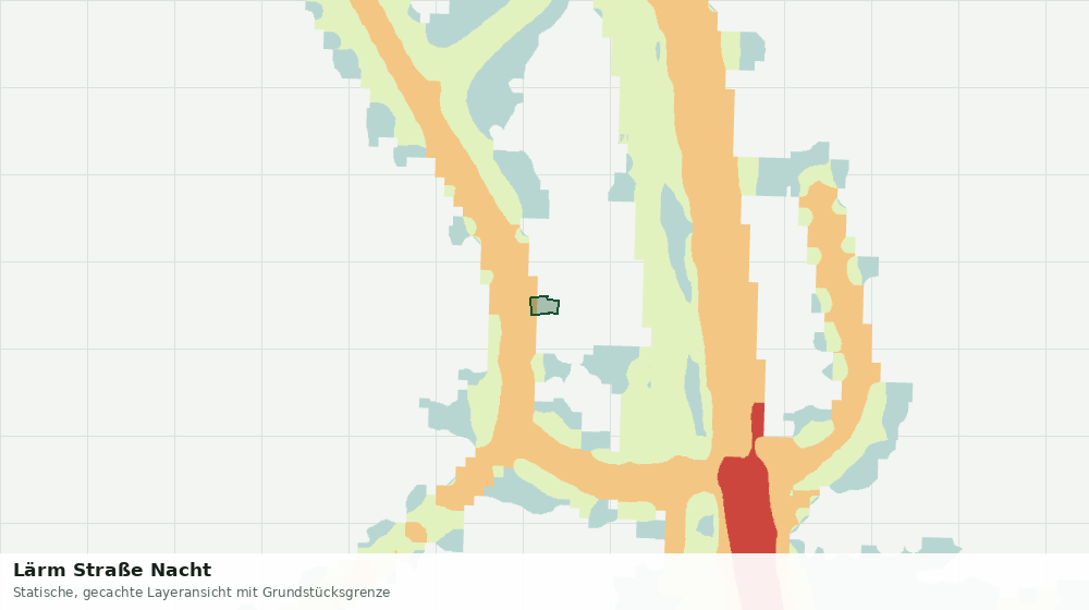 Statische Kartenansicht: Lärm Straße Nacht