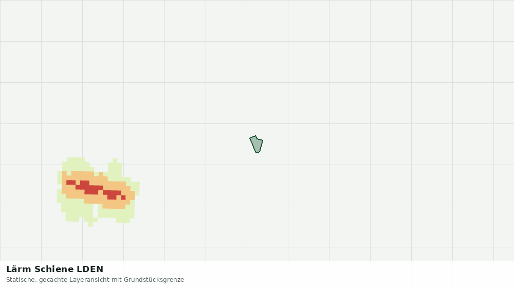 Statische Kartenansicht: Lärm Schiene LDEN