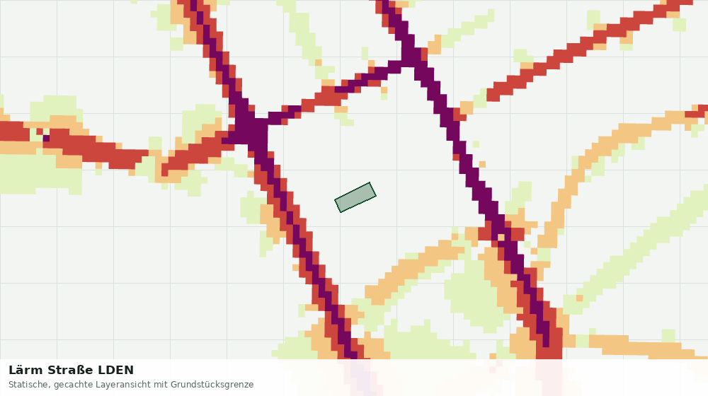 Statische Kartenansicht: Lärm Straße LDEN