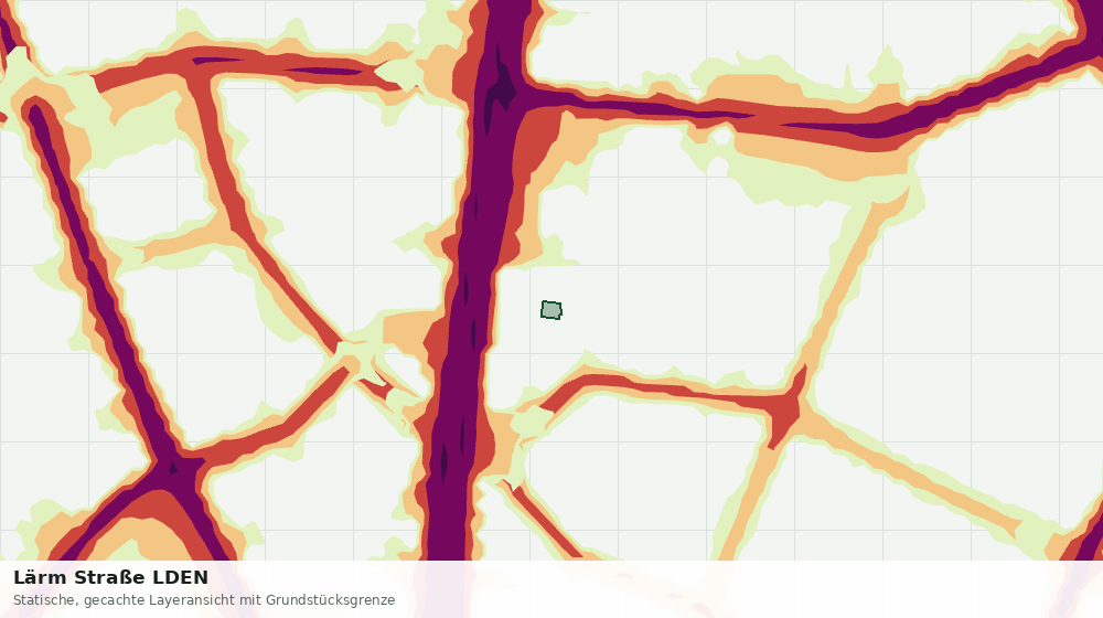 Statische Kartenansicht: Lärm Straße LDEN