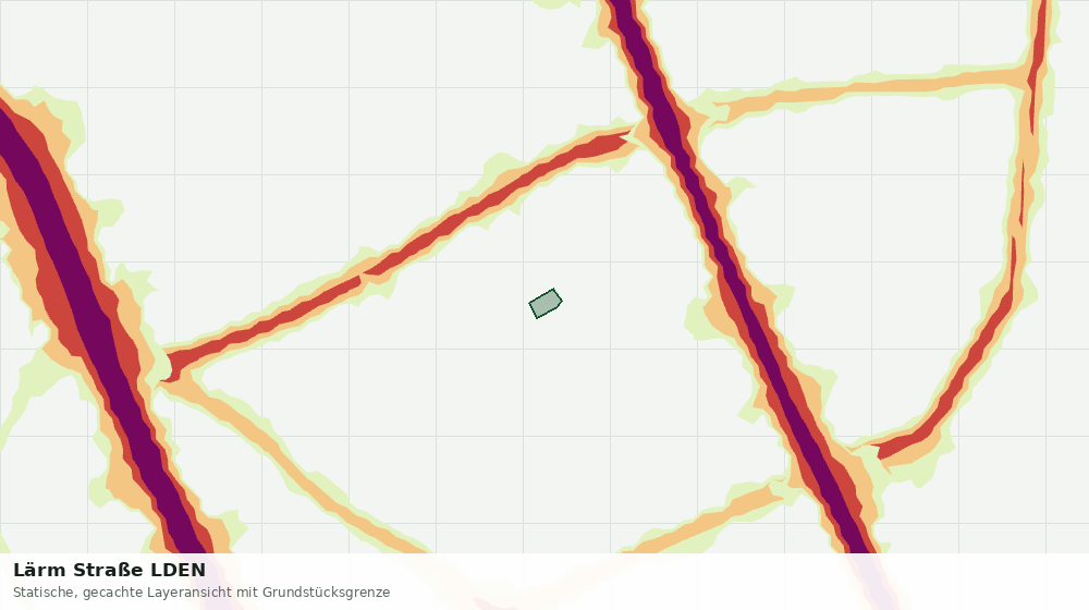 Statische Kartenansicht: Lärm Straße LDEN