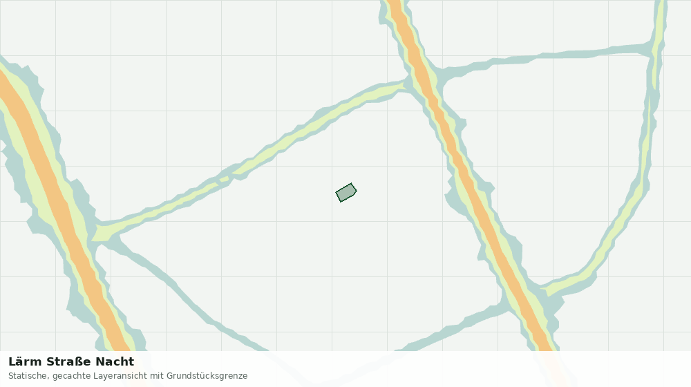 Statische Kartenansicht: Lärm Straße Nacht