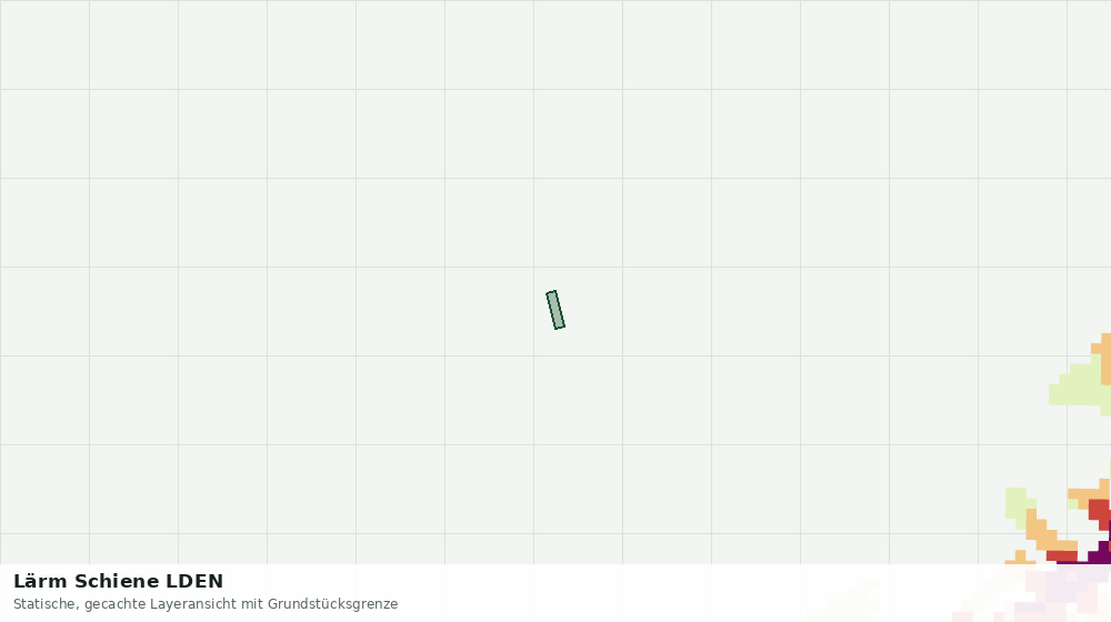 Statische Kartenansicht: Lärm Schiene LDEN