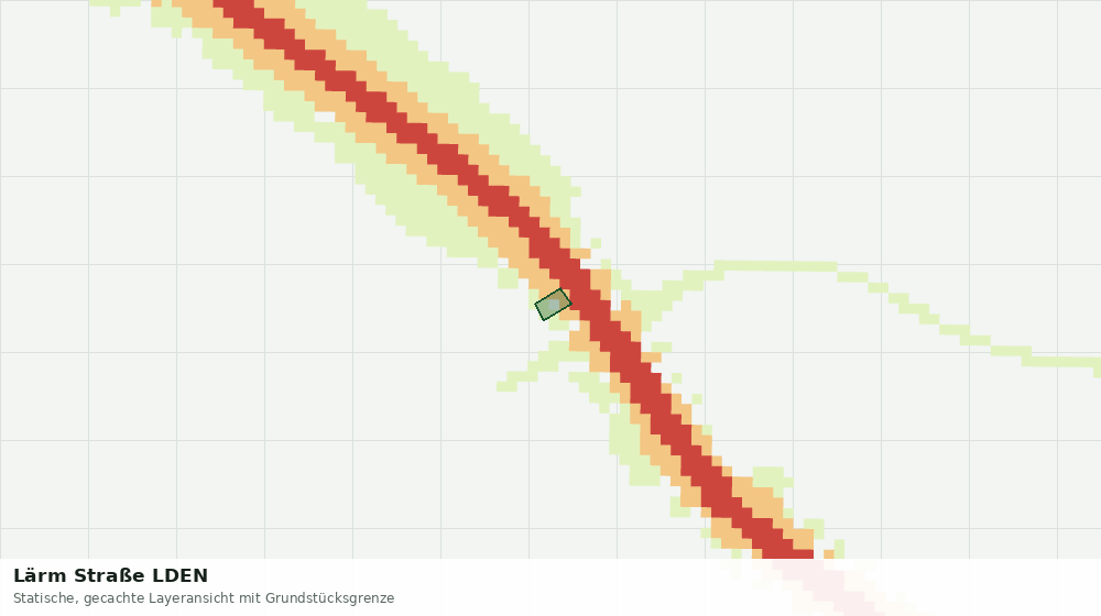 Statische Kartenansicht: Lärm Straße LDEN
