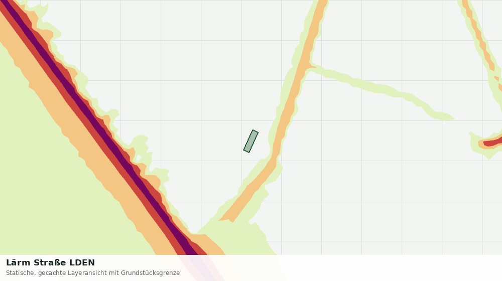 Statische Kartenansicht: Lärm Straße LDEN