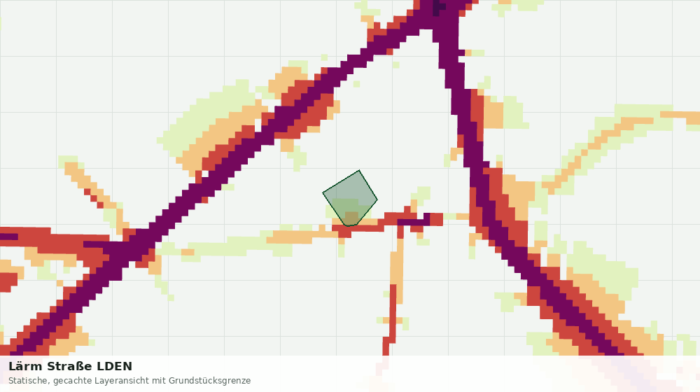 Statische Kartenansicht: Lärm Straße LDEN