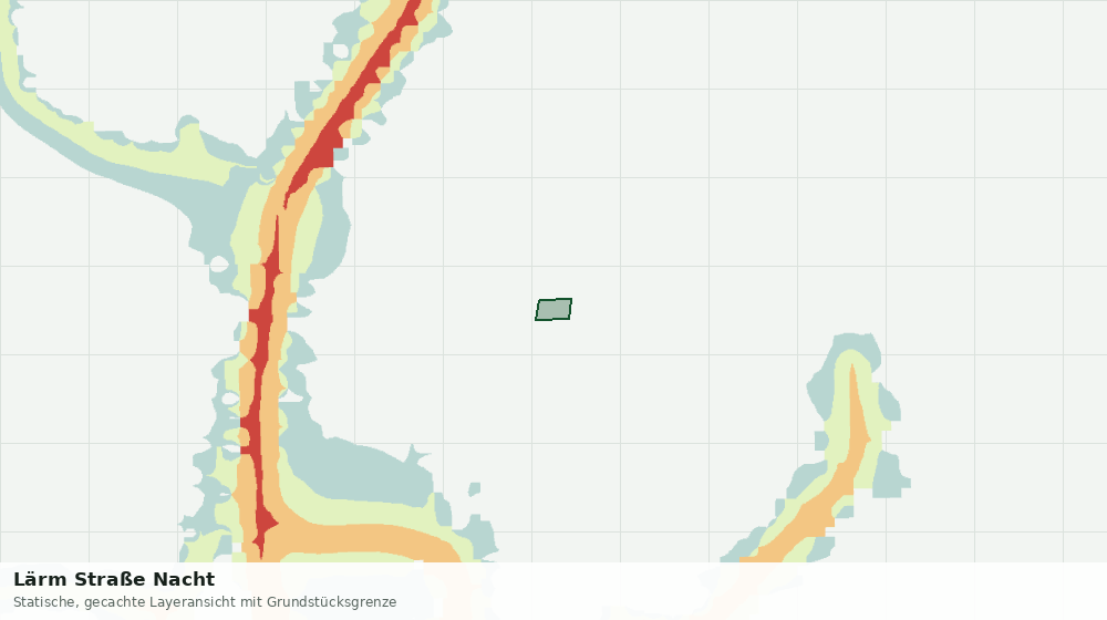 Statische Kartenansicht: Lärm Straße Nacht