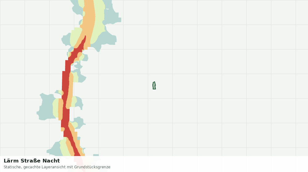 Statische Kartenansicht: Lärm Straße Nacht
