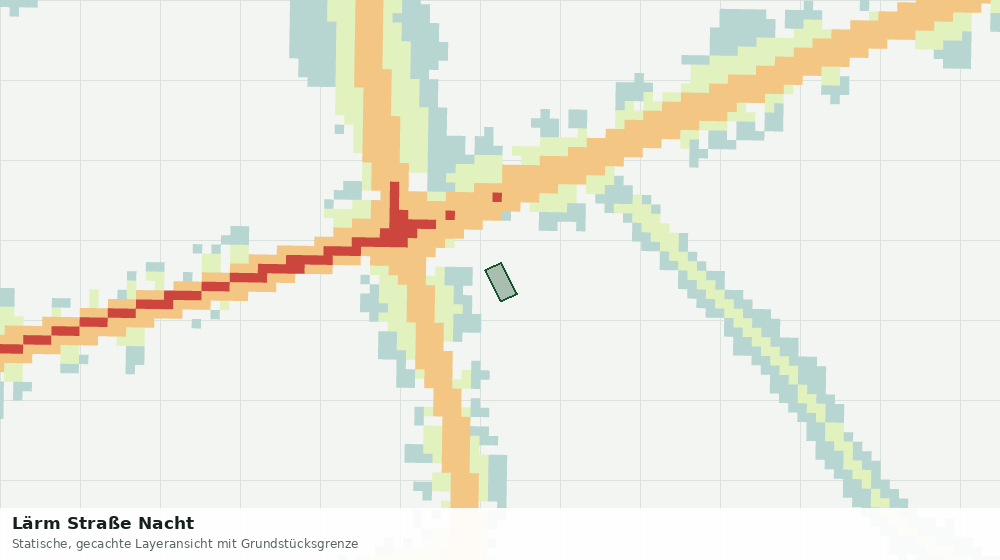 Statische Kartenansicht: Lärm Straße Nacht