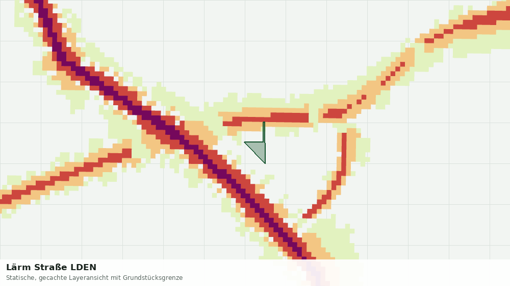 Statische Kartenansicht: Lärm Straße LDEN