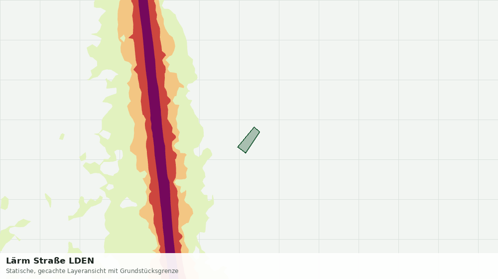 Statische Kartenansicht: Lärm Straße LDEN