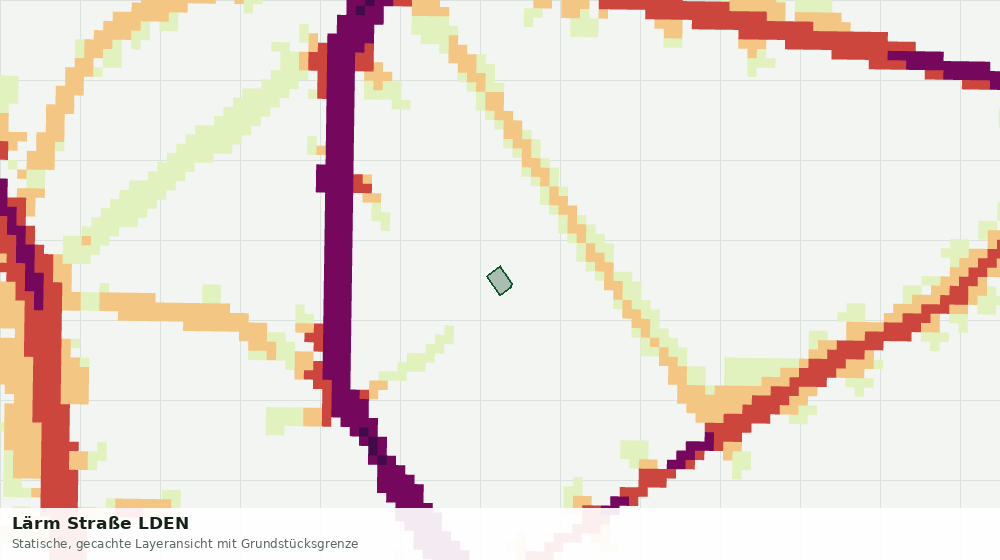 Statische Kartenansicht: Lärm Straße LDEN