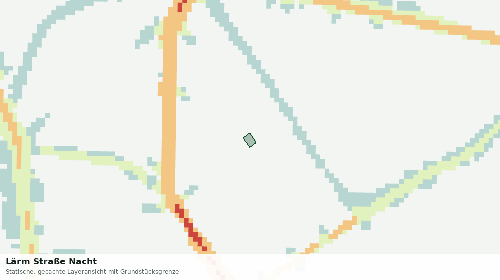 Statische Kartenansicht: Lärm Straße Nacht