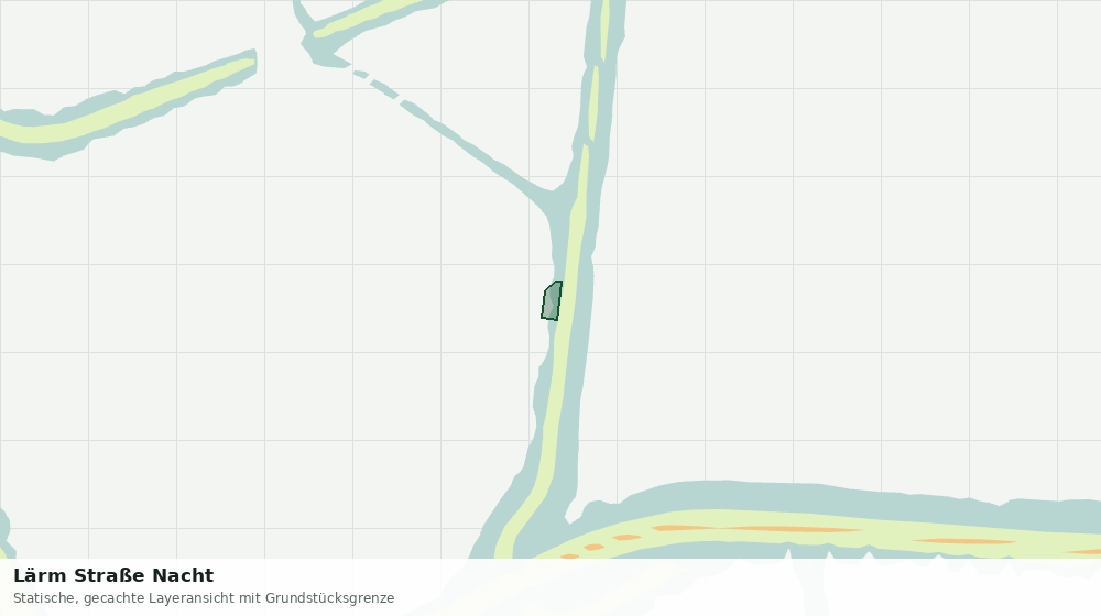 Statische Kartenansicht: Lärm Straße Nacht