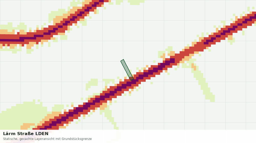Statische Kartenansicht: Lärm Straße LDEN