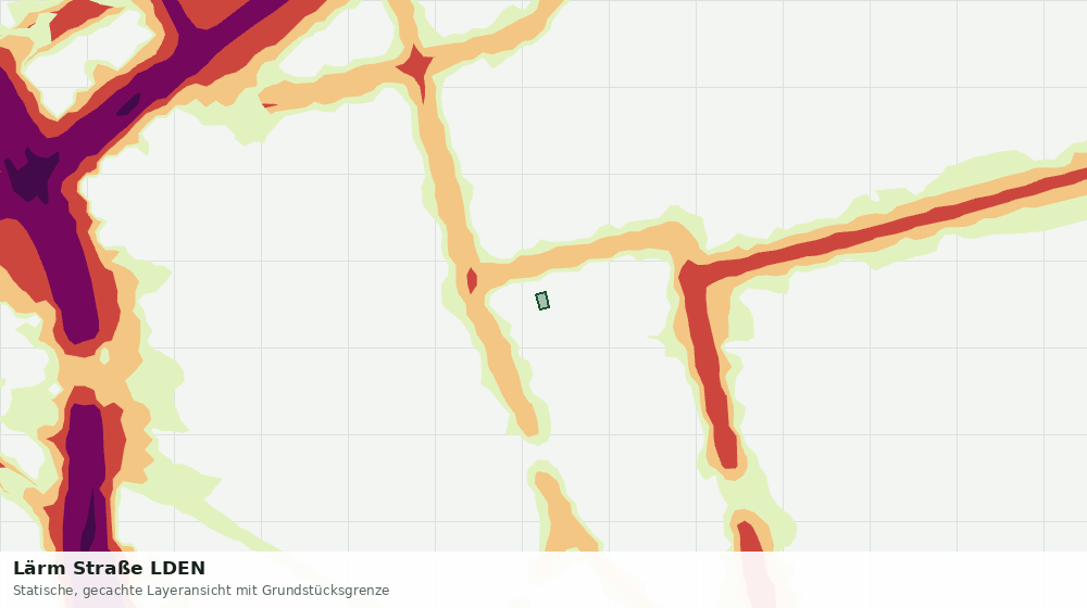 Statische Kartenansicht: Lärm Straße LDEN