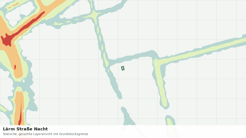Statische Kartenansicht: Lärm Straße Nacht
