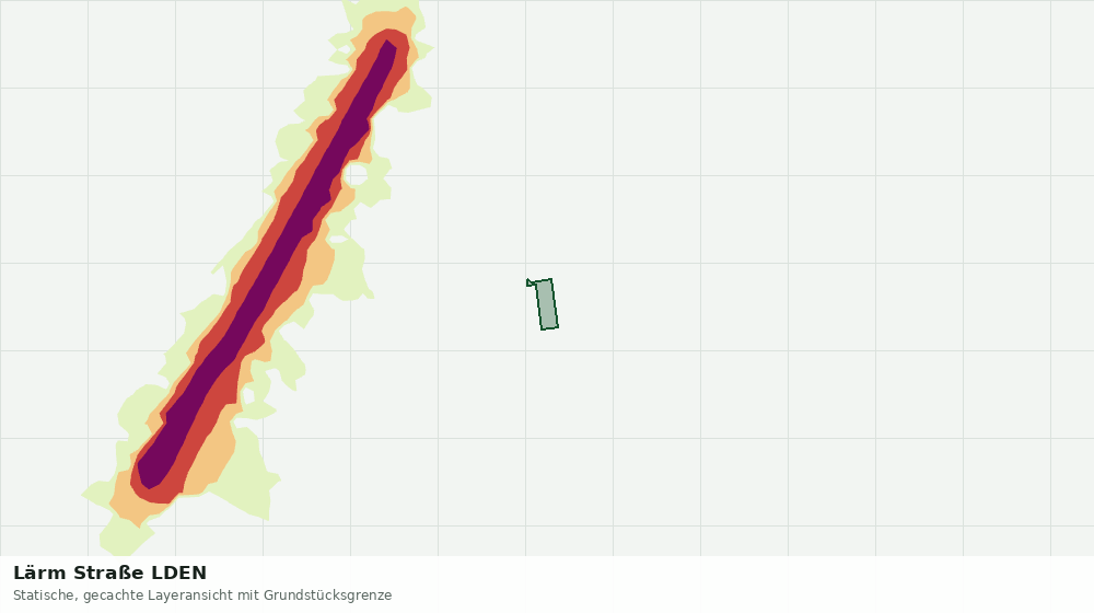 Statische Kartenansicht: Lärm Straße LDEN