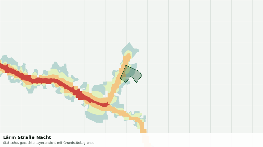 Statische Kartenansicht: Lärm Straße Nacht