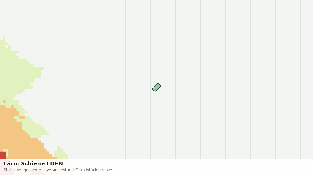 Statische Kartenansicht: Lärm Schiene LDEN