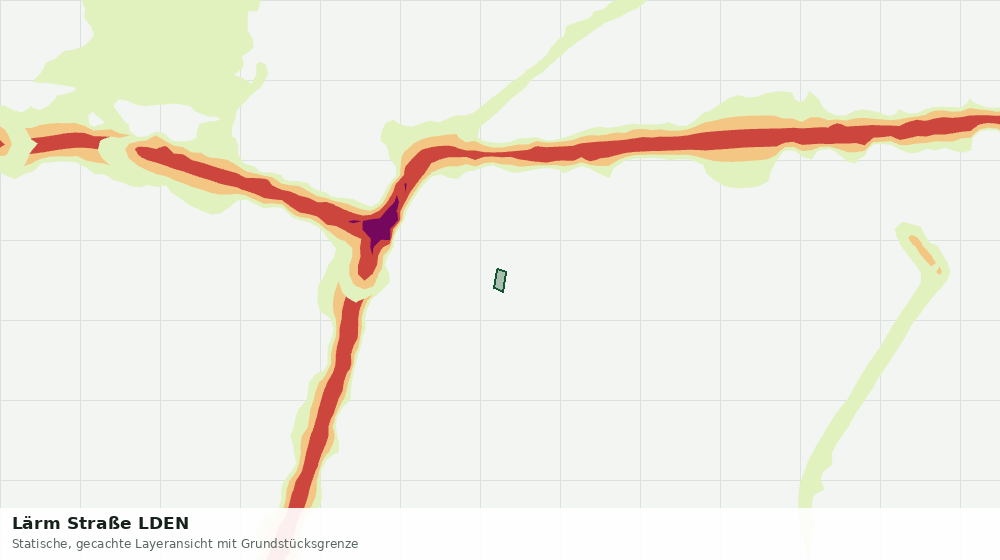 Statische Kartenansicht: Lärm Straße LDEN