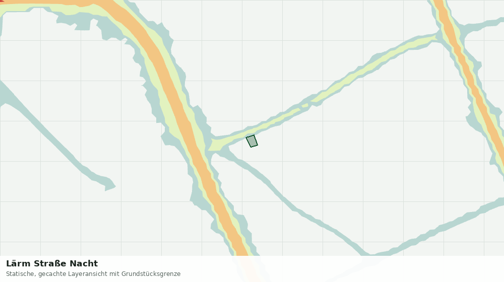 Statische Kartenansicht: Lärm Straße Nacht