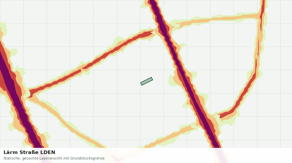 Statische Kartenansicht: Lärm Straße LDEN