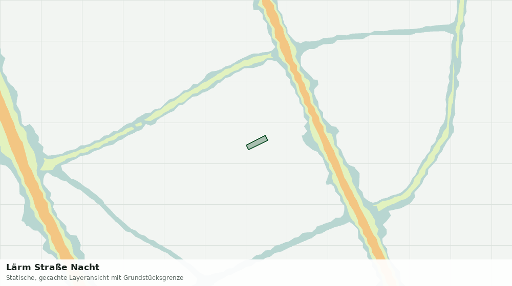 Statische Kartenansicht: Lärm Straße Nacht