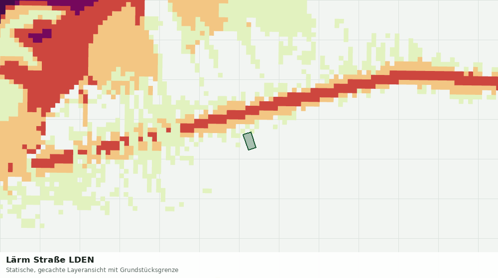 Statische Kartenansicht: Lärm Straße LDEN