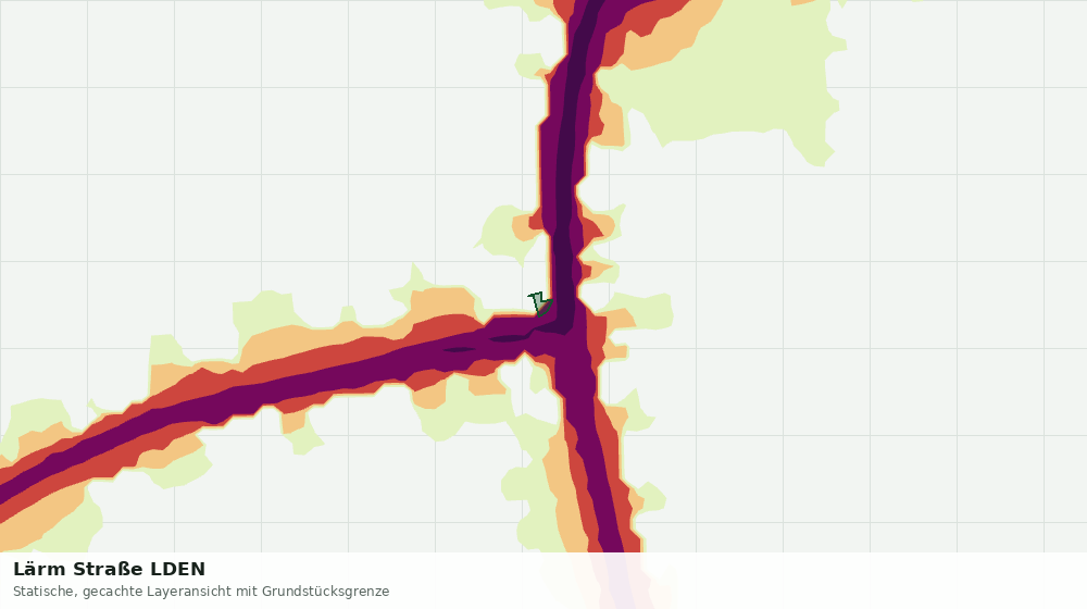 Statische Kartenansicht: Lärm Straße LDEN
