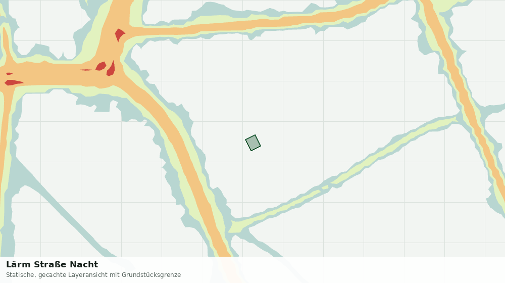 Statische Kartenansicht: Lärm Straße Nacht