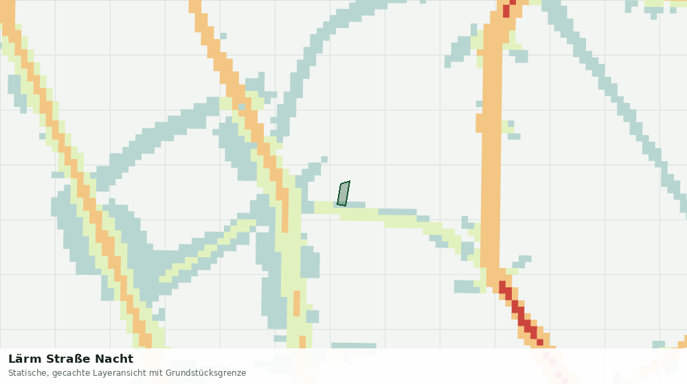 Statische Kartenansicht: Lärm Straße Nacht