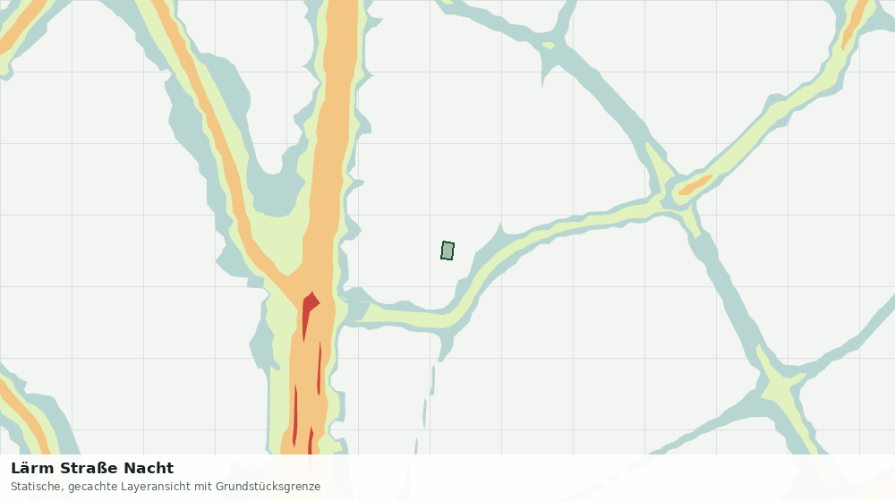 Statische Kartenansicht: Lärm Straße Nacht