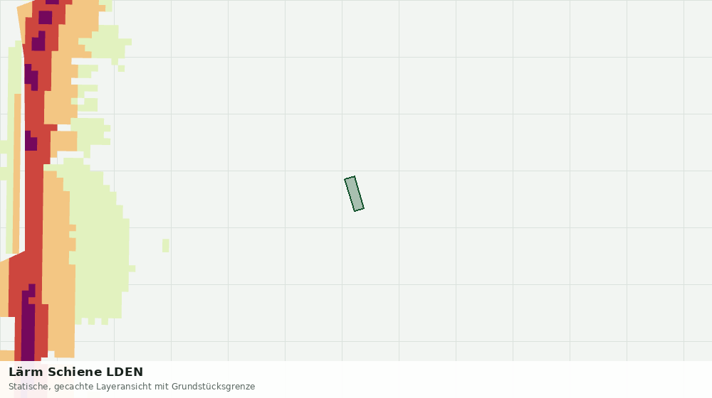Statische Kartenansicht: Lärm Schiene LDEN