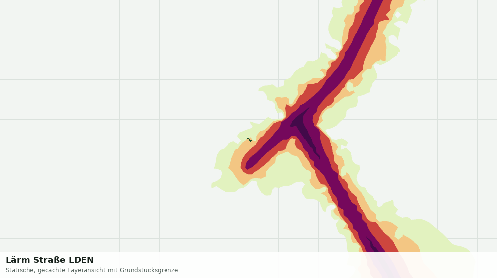 Statische Kartenansicht: Lärm Straße LDEN