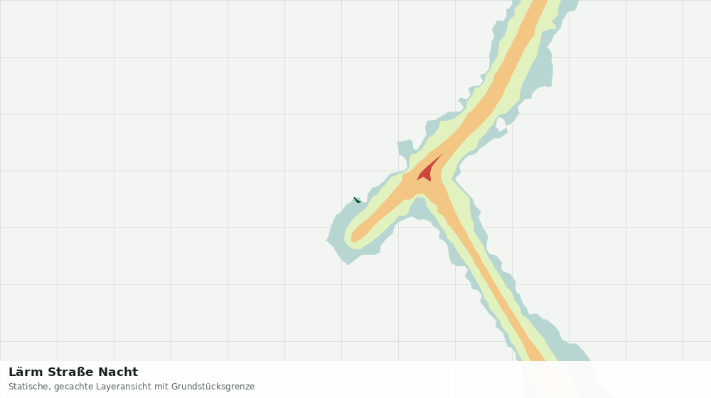 Statische Kartenansicht: Lärm Straße Nacht