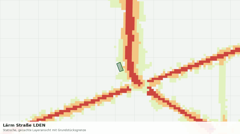 Statische Kartenansicht: Lärm Straße LDEN