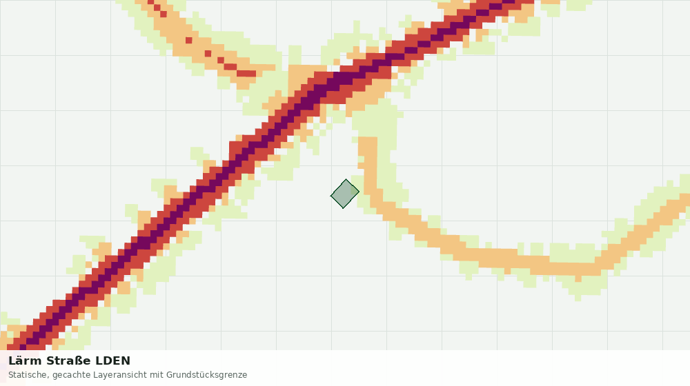 Statische Kartenansicht: Lärm Straße LDEN