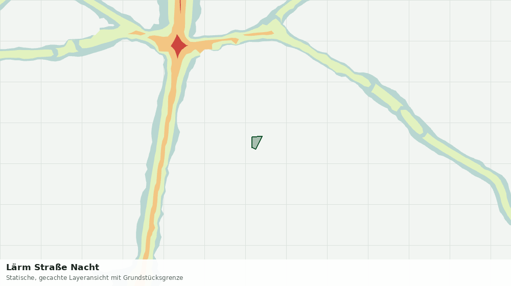 Statische Kartenansicht: Lärm Straße Nacht