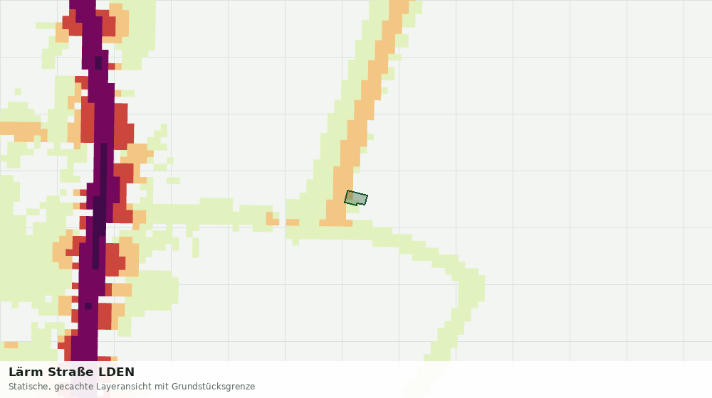 Statische Kartenansicht: Lärm Straße LDEN