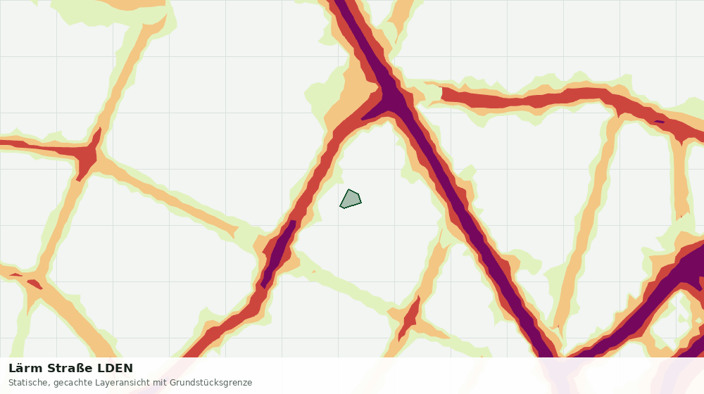 Statische Kartenansicht: Lärm Straße LDEN