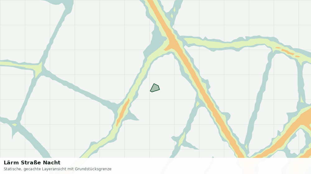 Statische Kartenansicht: Lärm Straße Nacht