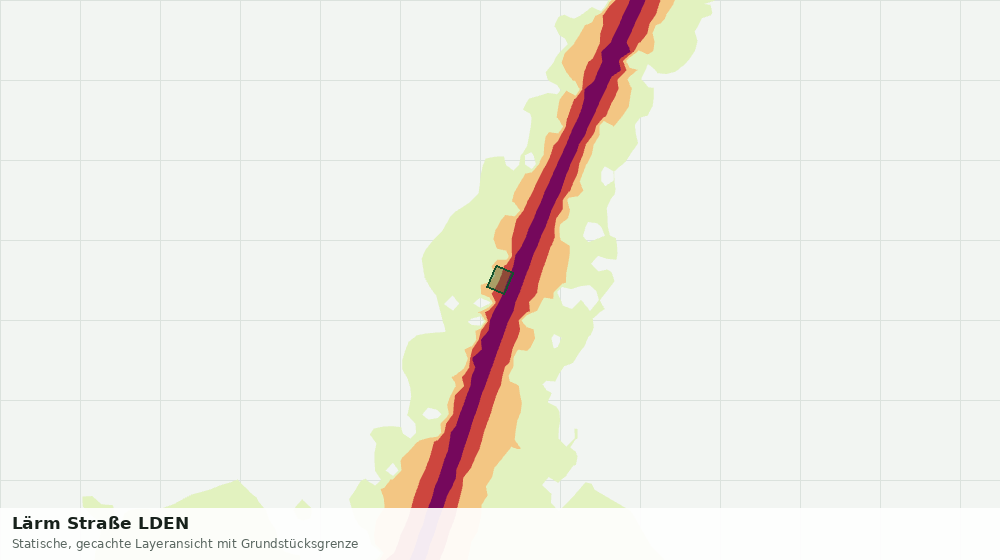 Statische Kartenansicht: Lärm Straße LDEN