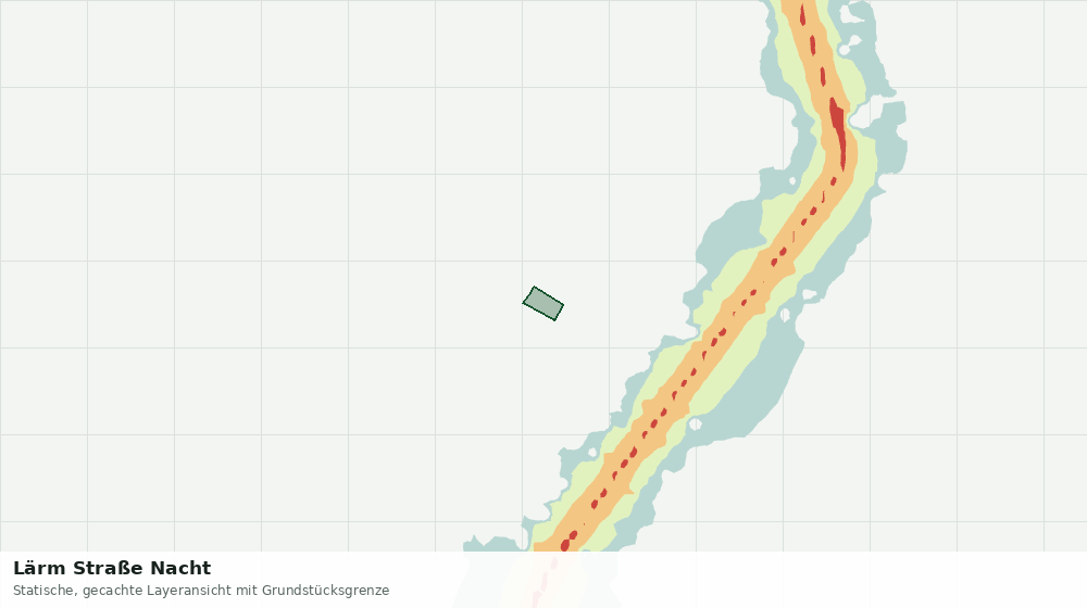 Statische Kartenansicht: Lärm Straße Nacht