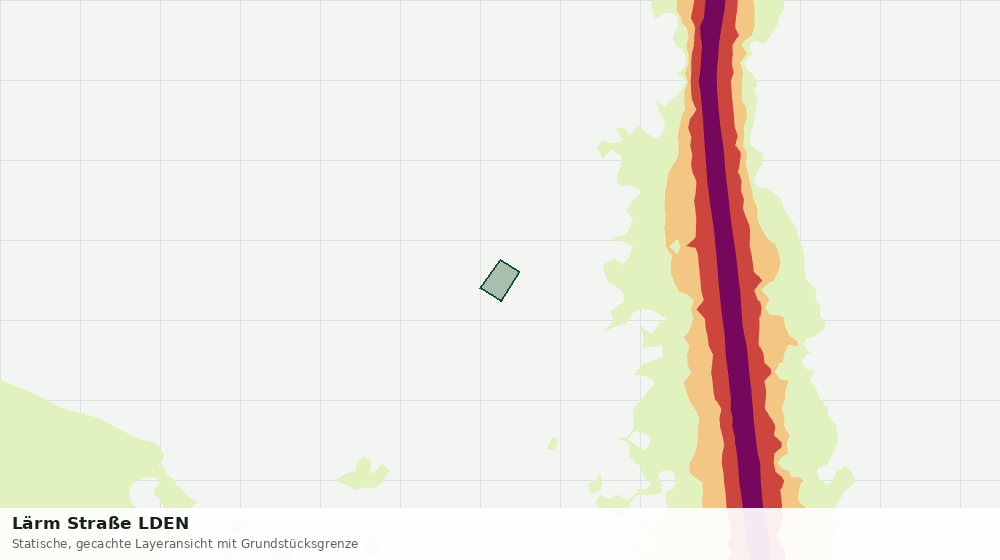 Statische Kartenansicht: Lärm Straße LDEN