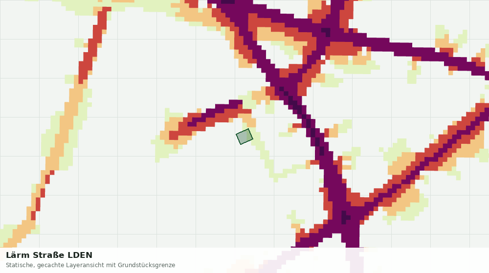 Statische Kartenansicht: Lärm Straße LDEN