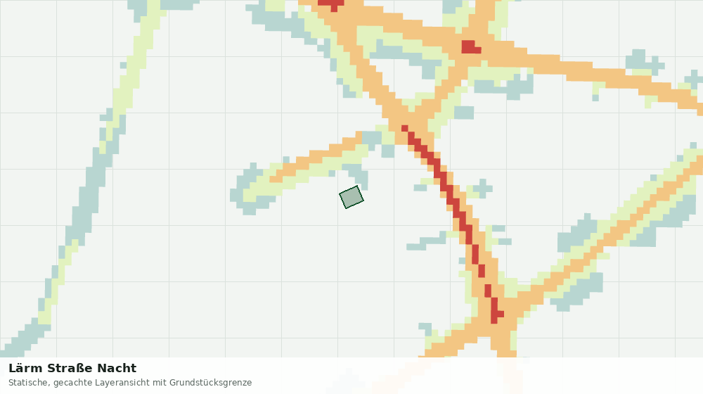 Statische Kartenansicht: Lärm Straße Nacht
