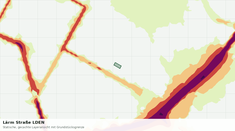 Statische Kartenansicht: Lärm Straße LDEN